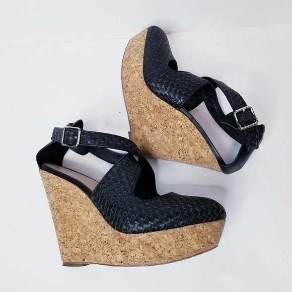 Loeffler Randal woven Leather wedge - Picture 5 of 10